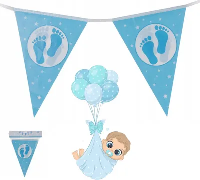 Zdjęcie produktu dla Girlanda do dekoracji baby shower 3,5 m