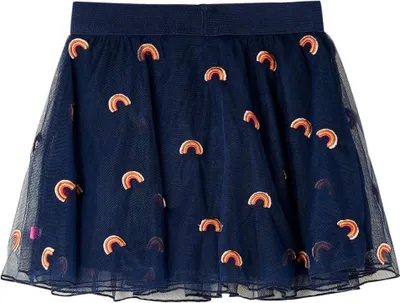 Immagine prodotto di vidaXL Gonna per bambini con tulle blu navy 92