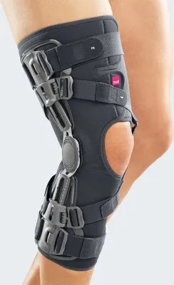 Produktbild von medi Knieorthese Soft OA, links Varus, rechts Valgus grau>>>>Gr. L