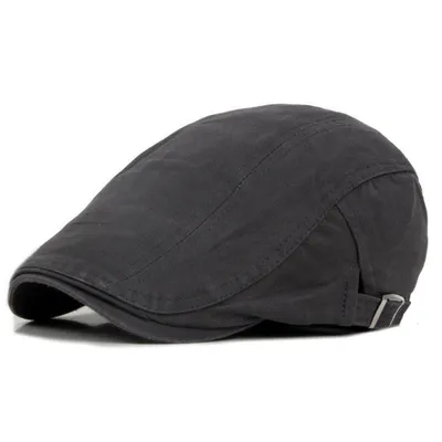 Produktbild von Herren Retro Casual Ivy Hat Sommer Winter Golf Newsboy Driving Cabbie Flat Cap-Grau