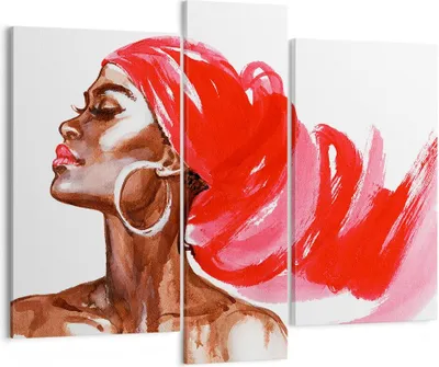 Produktbild von Bild auf Leinwand - Leinwandbild - frau modern - 95x80cm - Wand Bild - Wanddeko - Wandbilder - Leinwanddruck - Bilder - Kunstdruck - Wanddekoration - Leinwand bilder - Wandkunst - CB95x80-3497