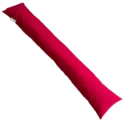 Produktbild von Sunlusso Tür-Zugluftstopper Rot, 97 x 15 cm – Stoff-Türrolle gegen Kälte und Zugluft, waschbar