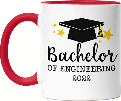 Produktbild von Bachelor of Engineering 2022 Tasse Rot Abschluss Geschenk Studium Absolvent Bachelorabschluss Uni
