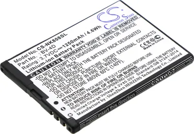 Immagine prodotto di TECHTEK Batteria compatibile con [Nokia] 808, 808 PureView, Lankku, N9, N9 16G, N9 64G sostituisce BV-4D