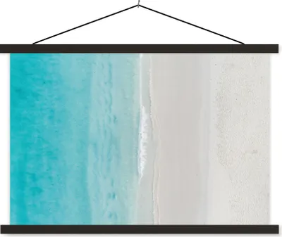 Produktbild von MuchoWow® Textilposter Strand - Meer - Insel 150x100 cm mit schwarzem Rahmen - Schlafzimmer
