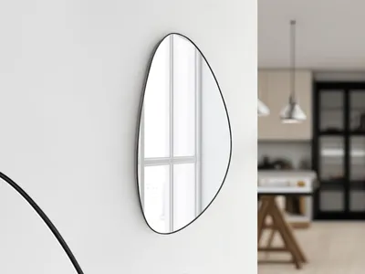 Produktbild von Mirrors and More Dekospiegel Idona 82070102 Metall schwarz