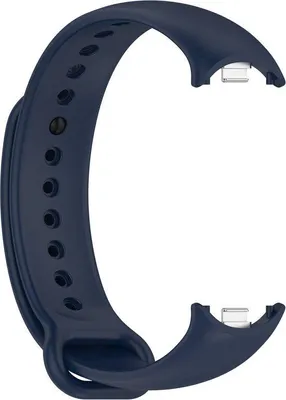 Produktbild von Armband für Smartwatches – Ein Größe – Silikon-Metallanschluss – Marineblau – Wasserfest & bequem