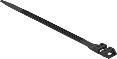 Obrázek produktu pro DeLOCK 18889, Uvolnitelná stahovací páska, Nylon, Černá, V2, -40 - 85 °C, 250 mm