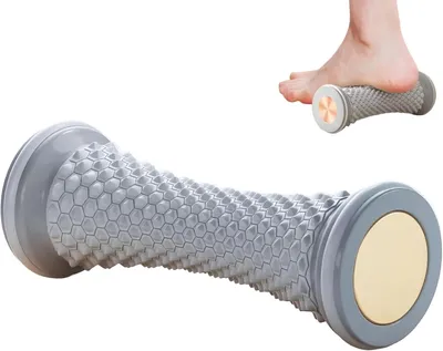 Obrázok produktu pre Masážny valček na nohy pre plantárnu fascitídu, Prenosný gumový masážny valček, Malý, Pre uvoľnenie
