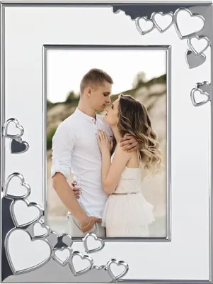 Obrázok produktu pre Hama Fotorámik Valentine Biely 10x15 cm srdiečka