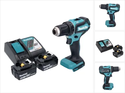 Produktbild von Makita DDF 485 RT Akku Bohrschrauber 18 V 50 Nm Brushless + 2x Akku 5,0 Ah + Ladegerät