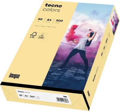 Produktbild von Multifunktionspapier tecno colors A4 80 g/qm VE=5x500 Blatt chamois