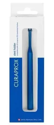 Produktbild von Curaprox Metallstiel für Interdentalbürsten, Edelstahl, Farbe Blau