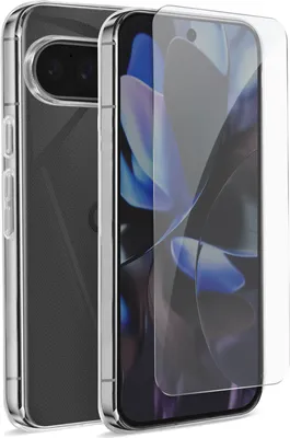 Produktbild von Mayaxess, Schutz-Set für Google Pixel 9 / 9 Pro Hülle und 9H Bildschirmfolie, Transparent