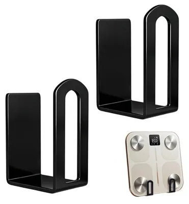 Waagenhalter Wandmontage 2er-Set Schwarz verstellbar
