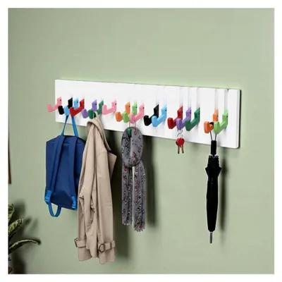 Produktbild von Wandgarderobe im Klavierdesign mit 16 Haken