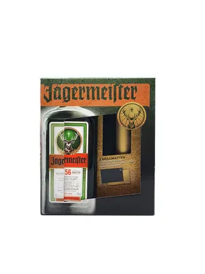 Produktbild von Jägermeister Geschenkset - Jägermeister 0,7l 700ml (35% Vol) + 2 Grillmatten- [Enthält Sulfite]