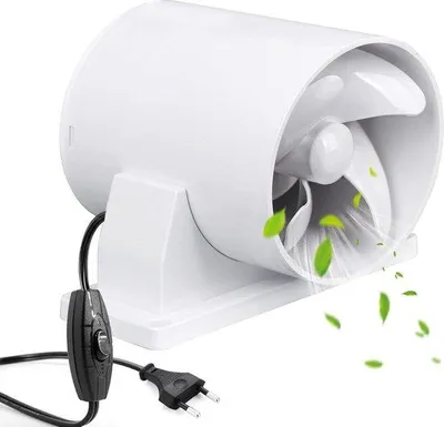 Image de Ventilateur pour cuisine et salle de bains 100 mm - Ventilateur de rechange 8 W 120 m³/h - Clapet anti-retour - Ventilateur de toilettes