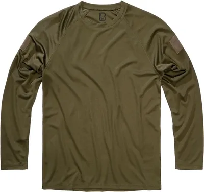 Produktbild von Brandit Quickdry Langarmshirt oliv, S