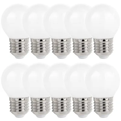 Produktbild von 10 x LED Filament Leuchtmittel Tropfen Kugel G45 1W E27 opal 100lm 840 neutralweiß 4000K