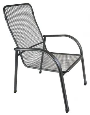 Produktbild von MWH Chalet Stapelsessel - Material: Metall, Farbe: Eisengrau, Maße: 78,5 cmx60,5 cmx98,5 cm; 879008
