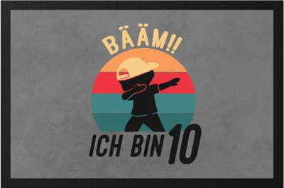 Produktbild von Dabbing Geburtstags 10 Jahre Jungs 10. Geburtstag Lustig Jungen Zehn Fußmatte