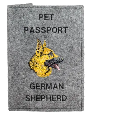 Produktbild von Art-Dog Dokumentenhülle Deutscher Schäferhund – mit Stickerei