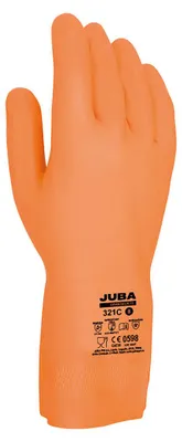 Produktbild von Arbeitshandschuh aus Latex / Neopren Orange Größe 8 Juba
