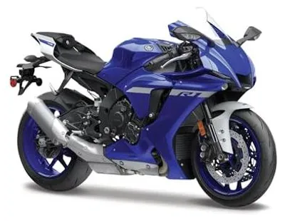 Produktbild von Yamaha YZF-R1 Motorrad Modell 1:18 blau Druckguss Sammlermodell Maisto