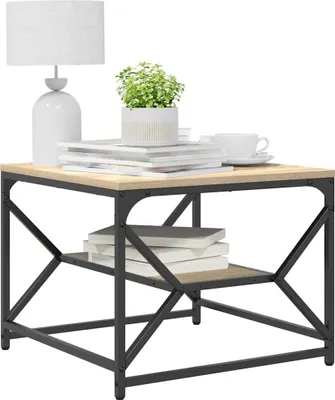 Produktbild von "2026 Aktion"Couchtisch - CLORIS - Wohnzimmertisch - Robust und langlebig - Sonoma-Eiche 51 x 50 x 40 cm - NeuMöbel8237866