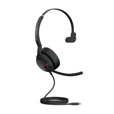 Immagine prodotto di Jabra Evolve2 50 UC Mono - Cuffie - On-Ear - Bluetooth - wireless - cancellazione attiva del rumore - USB-C - Nero (2508)