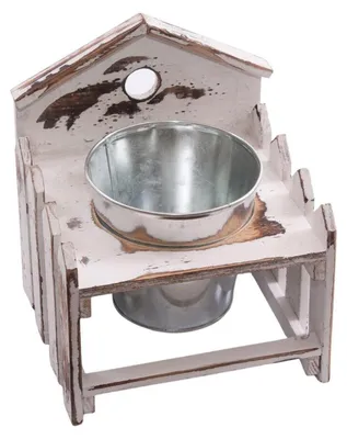 Image de Support pour pot de fleurs en sapin, 19 x 18 x 23 cm (lot de 3)