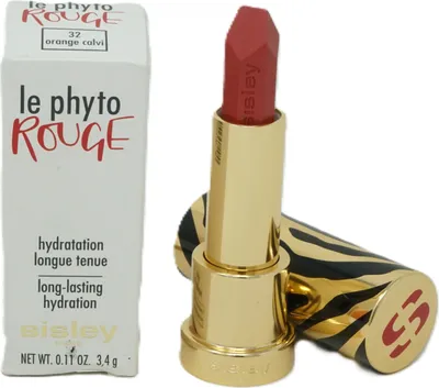Image de Sisley le phyto Rouge hydratation longue durée rouge à lèvres 3,4g orange calvi 32