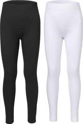 Produktbild von Ladeheid 2er Pack Lange Unterhosen Kinder Jungen  für Winter Sport LA40-259 (Schwarz/Weiß, 158-164)