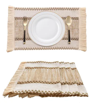 Platzsets 4er-Set, Polyester-Baumwolle, 30x50 cm, rechteckig, waschbar