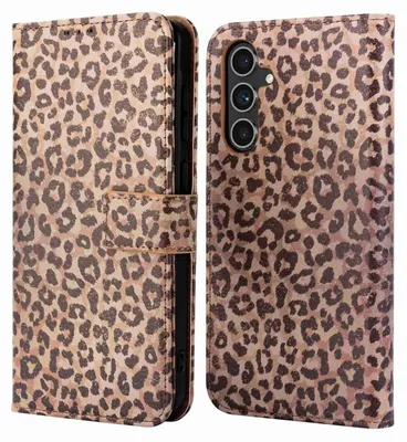 Imagen del producto de Funda Tipo Libro con Diseño para Samsung Galaxy A54 (5G) - Leopard Mood