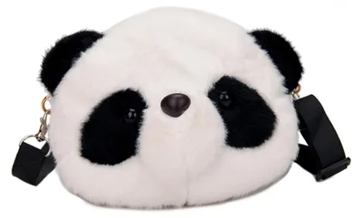 Obrázok produktu pre Roztomilá panda taška - Kabelka pre ženy - Taška cez rameno - Plyšová taška - Malý formát