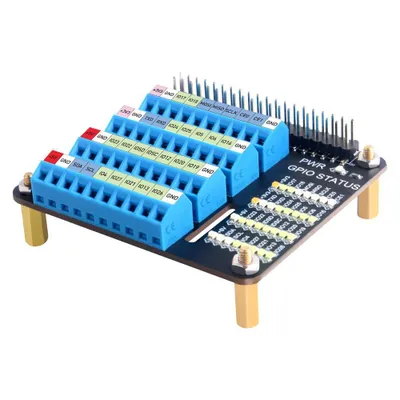 Zdjęcie produktu dla Terminal rozszerzeń GPIO z blokami połączeniowymi dla Raspberry Pi