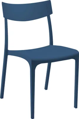 Produktbild von Orcus blaue Stapelstuhl für den Außenbereich