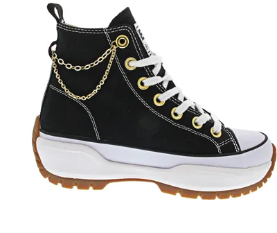 Image de British Knights Dames Haute Sneaker Kaya Mid Fly High Top B53-3731 noir