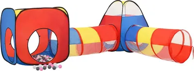 Produktbild von vidaXL Spielzelt mit 250 Bällen Mehrfarbig 190x264x90 cm