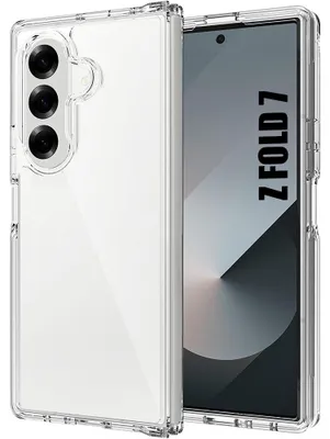 Image de Coque pour Samsung Galaxy Z Fold 7, Antichoc Anti-Rayures Ultra Rigide Protection Transparente