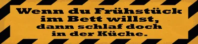 Produktbild von vianmo Blechschild 10x46 cm Wenn du Frühstück im Bett willst