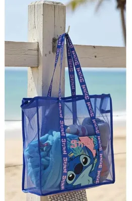 Produktbild von Disney Stitch Strandtasche aus Netzstoff
