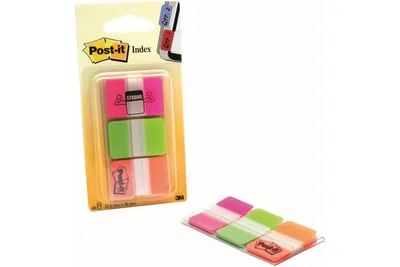 Produktbild von Post-it index extra silný neónové farby 25 x 38 mm