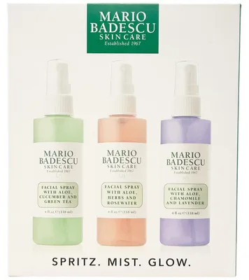 Zdjęcie produktu dla Zestaw Mario Badescu Spritz Mist & Glow - 3 x 118 ml