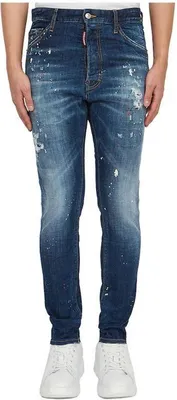 Immagine prodotto di Dsquared2 Jeans in denim effetto spruzzato con effetto consumato Uomo