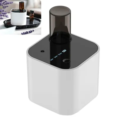 Produktbild von Wasserloser Aroma-Diffusor mit Akku, 3 Modi, kreisförmige Duftverteilung, Reichweite bis zu 100 m², geeignet für Wohnungen, Häuser und Büros, Weiß