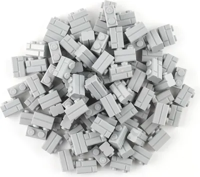 Produktbild von LEGO® 1x2 Mauersteine Bausteine Hellgrau - 98283 NEU! Menge 100x