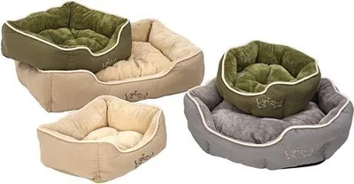 Image de Lit pour chien et chat Sammy de Dehner Lieblinge, env. 61 x 48 x 18 cm, polyester, gris